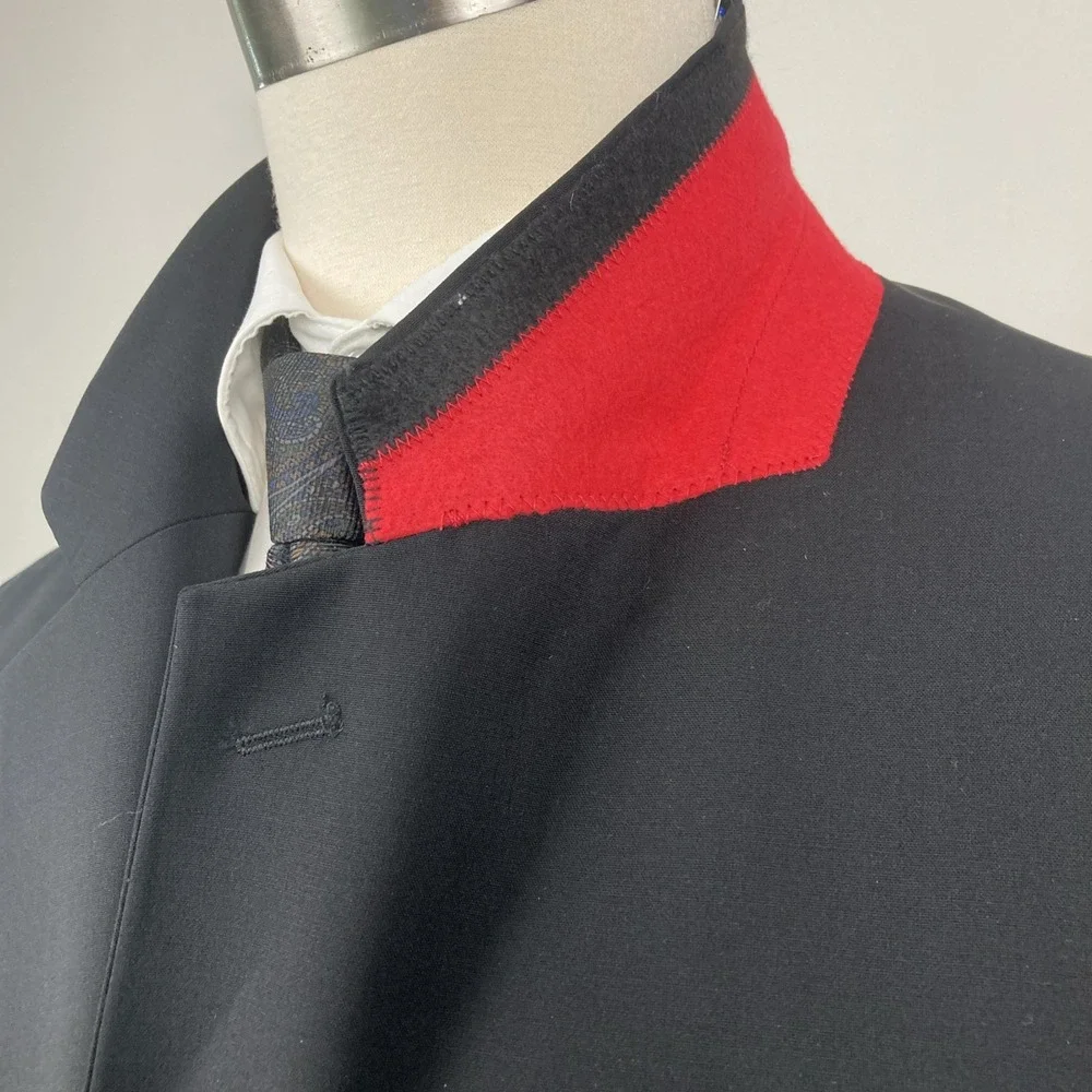 HUGO BOSS Black Wool Karl232X Mens Blazer Suit Jacket‎ Sport Coat 46R